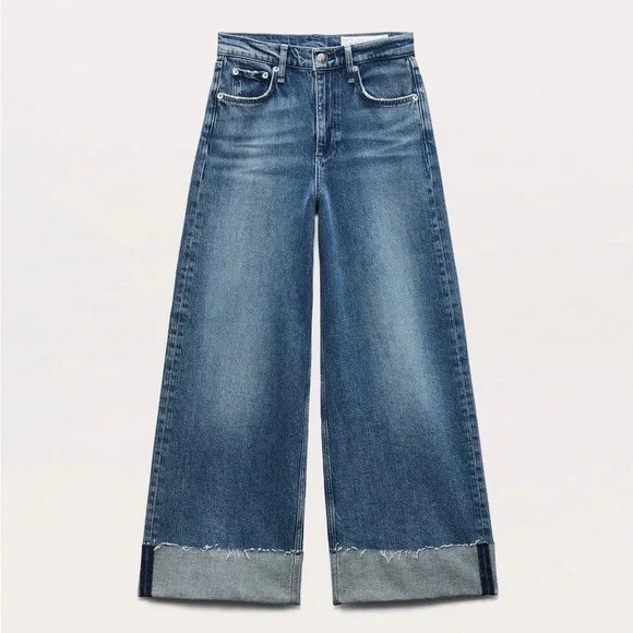 rag & bone Indigo Flare Jeans - Picture 2 of 6